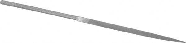 Grobet - 4" Needle Precision Swiss Pattern Three Square File - Round Handle - Benchmark Tooling