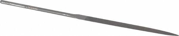 Grobet - 5-1/2" Needle Precision Swiss Pattern Three Square File - Round Handle - Benchmark Tooling