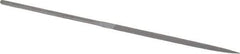 Grobet - 6-1/4" Needle Precision Swiss Pattern Three Square File - Round Handle - Benchmark Tooling