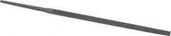 Grobet - 6-1/4" Needle Precision Swiss Pattern Three Square File - Round Handle - Benchmark Tooling