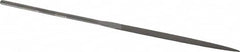 Grobet - 6-1/4" Needle Precision Swiss Pattern Warding File - Round Handle - Benchmark Tooling