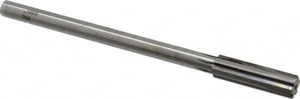 Made in USA - 0.58" Carbide-Tipped 6 Flute Chucking Reamer - Straight Flute, 7/16" Straight Shank, 2" Flute Length, 8" OAL - Benchmark Tooling