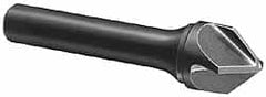 Hertel - 1/4" Head Diam, 1/4" Shank Diam, 4 Flute 120° Solid Carbide Countersink - Benchmark Tooling