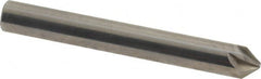 Made in USA - 1/4" Head Diam, 1/4" Shank Diam, 6 Flute 82° Solid Carbide Countersink - Benchmark Tooling