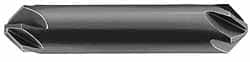 Made in USA - 3/8" Head Diam, 6 Flute 90° Solid Carbide Countersink - Benchmark Tooling