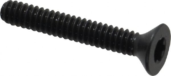 Camcar - #4-40 UNC Torx Plus Drive, 82° Flat Screw - Alloy Steel, Black Oxide Finish, Fully Threaded, 3/4" OAL - Benchmark Tooling
