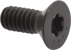 Camcar - 1/4-20 UNC Torx Plus Drive, 82° Flat Screw - Alloy Steel, Black Oxide Finish, Fully Threaded, 5/8" OAL - Benchmark Tooling