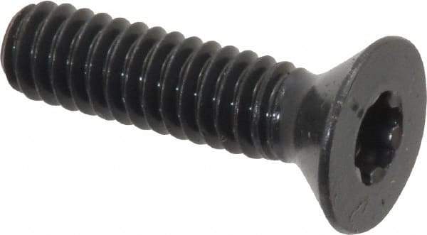 Camcar - 1/4-20 UNC Torx Plus Drive, 82° Flat Screw - Alloy Steel, Black Oxide Finish, Fully Threaded, 1" OAL - Benchmark Tooling