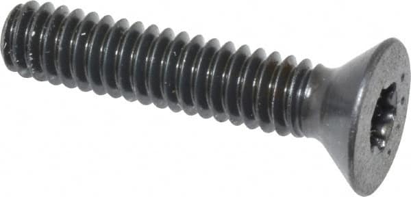 Camcar - 1/4-20 UNC Torx Plus Drive, 82° Flat Screw - Alloy Steel, Black Oxide Finish, Fully Threaded, 1-1/4" OAL - Benchmark Tooling