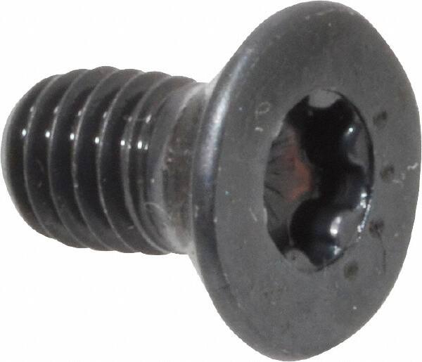 Camcar - #10-32 UNF Torx Plus Drive, 82° Flat Screw - Alloy Steel, Black Oxide Finish, Fully Threaded, 3/8" OAL - Benchmark Tooling