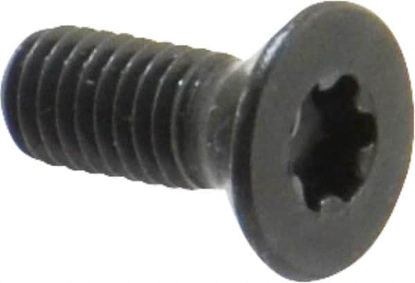 Camcar - #10-32 UNF Torx Plus Drive, 82° Flat Screw - Alloy Steel, Black Oxide Finish, Fully Threaded, 1/2" OAL - Benchmark Tooling