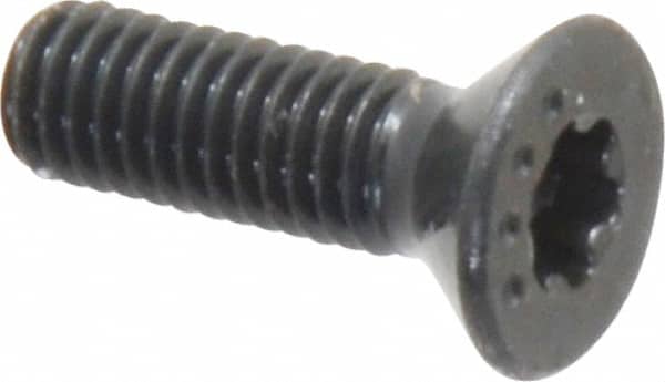 Camcar - #10-32 UNF Torx Plus Drive, 82° Flat Screw - Alloy Steel, Black Oxide Finish, Fully Threaded, 5/8" OAL - Benchmark Tooling