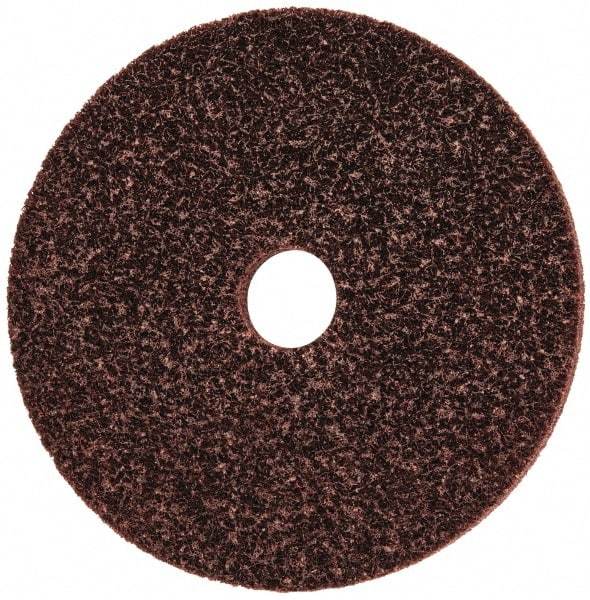 3M - 6" Diam, 1/2" Face Width, 1" Center Hole, Medium Grade, Aluminum Oxide Deburring Wheel - Unitized, Medium Density 5 Grade, 6,000 RPM - Benchmark Tooling