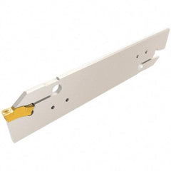 Iscar - 4 to 5mm Groove Width, 21mm Max Depth of Cut, Right Hand Cut, TGHN Indexable Grooving Blade - TGMF 4.., TGMF/P 5.. Insert Style, Series Top Grip - Benchmark Tooling