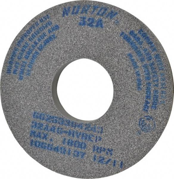 Norton - 14" Diam x 5" Hole x 1-1/2" Thick, H Hardness, 46 Grit Surface Grinding Wheel - Aluminum Oxide, Type 1, Coarse Grade, 1,800 Max RPM, Vitrified Bond, No Recess - Benchmark Tooling