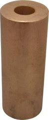Made in USA - 2-1/2 Inch Outside Diameter x 6-1/2 Inch Long, Bronze Round Tube - 1-1/4 Inch Inside Diameter, Alloy SAE 841 Oil Impregnated Bronze, 7 Lb. Shipping Weight - Benchmark Tooling