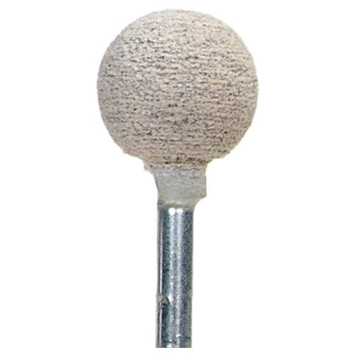 1/2″ × 1/2″ 1/8″ Spindle Cotton Fiber Mounted Point B121 80 Grit Aluminum Oxide - Benchmark Tooling