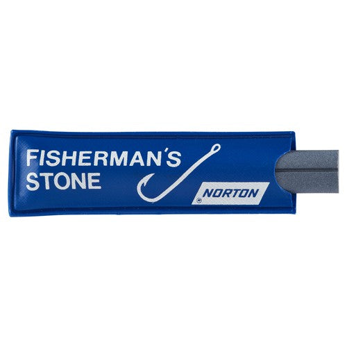1/2″ × 3″ Crystolon Fish Hook Pocket Stone Half Round Fine Grit - Benchmark Tooling