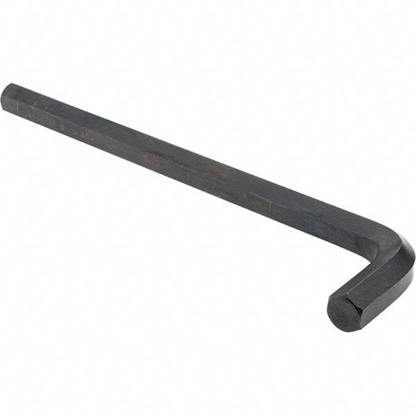 Value Collection - 5/8" Hex, Long Arm, Hex Key - 9-21/32" OAL, Alloy Steel, Inch System of Measurement - Benchmark Tooling