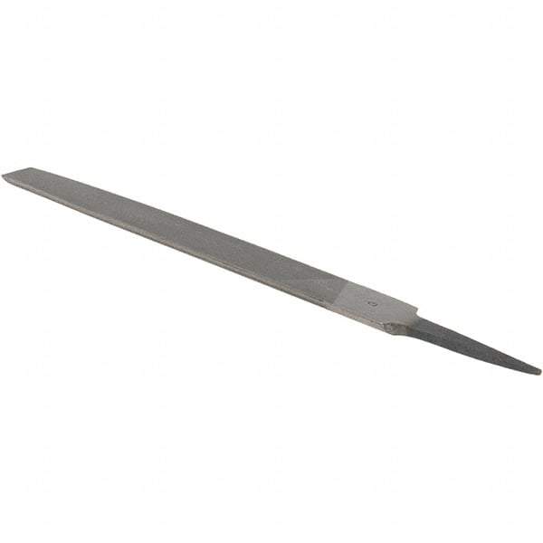 Value Collection - 8" Long, Smooth Cut, Half Round American-Pattern File - Double Cut, 7/32" Overall Thickness - Benchmark Tooling