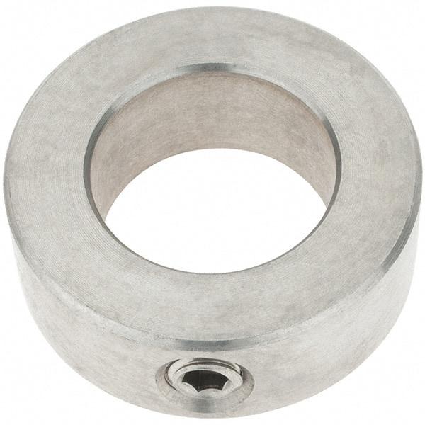 Import - 15/16" Bore, Stainless Steel, Set Screw Shaft Collar - 1-1/2" Outside Diam, 9/16" Wide - Benchmark Tooling