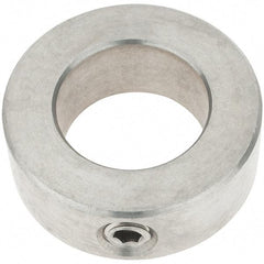 Import - 15/16" Bore, Stainless Steel, Set Screw Shaft Collar - 1-1/2" Outside Diam, 9/16" Wide - Benchmark Tooling