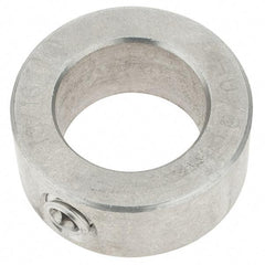Import - 13/16" Bore, Stainless Steel, Set Screw Shaft Collar - 1-5/16" Outside Diam, 9/16" Wide - Benchmark Tooling