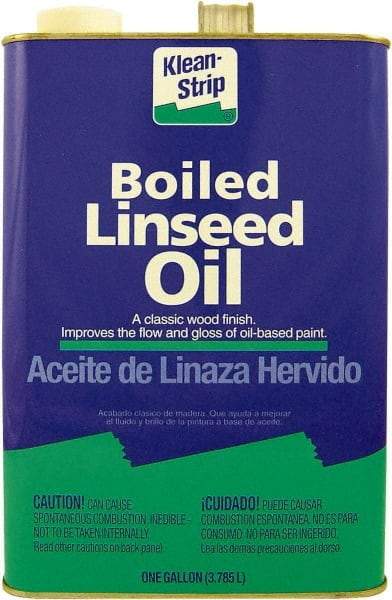 Klean-Strip - 4 Qt Metal Can Clear Wood Stain - Boiled Linseed Oil-Based, 0 g/L VOC Content - Benchmark Tooling