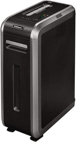 FELLOWES - 5/32 x 1-1/2" Strip, Manual 18 Sheet Cross Cut Paper Shredder - 21-1/8" Long x 11-1/4" Wide x 28" High, Level 4 Security, 14 Gal Wastebasket - Benchmark Tooling