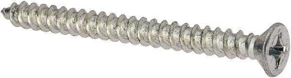 Value Collection - #12 Flat Head Phillips Sheet Metal Screw - Steel, 2-1/2" OAL, Grade 2 - Benchmark Tooling