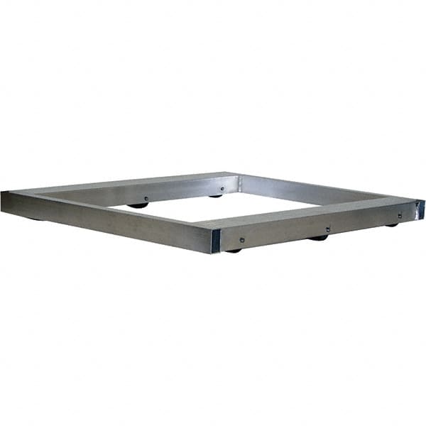 Vestil - 6,000 Lb Capacity Aluminum Pallet Dolly - 48" Long x 40" Wide x 4-1/4" High, 3" Wheels - Benchmark Tooling
