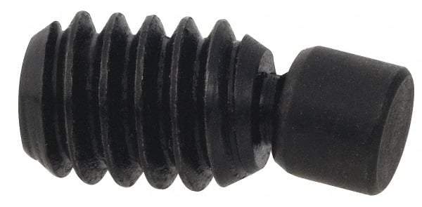 Vlier - 1/2-13, 3" OAL, Alloy Steel, Swivel Pad - Black Oxide Finish, 0.4" Pad Diam, 2-11/16" Thread Length, 7.5° Swivel Angle, 1/4" Hex Key - Benchmark Tooling