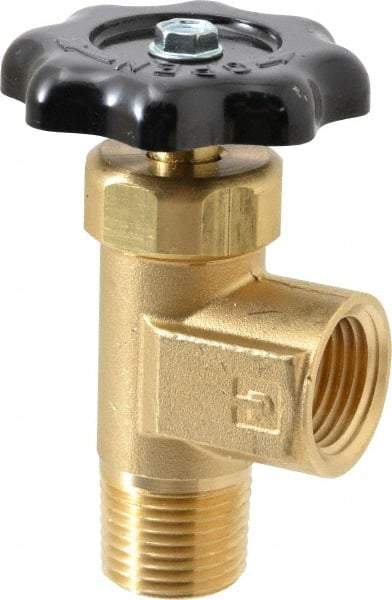 Parker - FNPTF x MNPTF End Connection Brass Truck Valve - 3.15" OAL, 1/2" Pipe - Benchmark Tooling