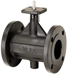NIBCO - 2" Pipe, Flanged Butterfly Valve - Bare Stem Handle, Ductile Iron Body, Polyamide Seat, 285 WOG, EPDM Coated Ductile Iron Disc, Stainless Steel Stem - Benchmark Tooling