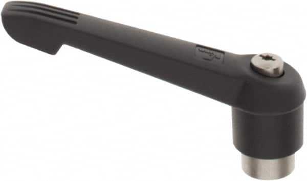 KIPP - 5/8-11, 1.18" Hub Diam, Glass Fiber (Stainless Steel Components) Tapped Adjustable Clamping Lever - 4.96" OAL, 2.83" High, 0.91" Hole Depth - Benchmark Tooling