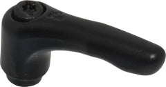 KIPP - M6 x 1.0, 13mm Hub Diam, Zinc Die Cast (Steel Components) Tapped Adjustable Clamping Lever - 47mm OAL, 31mm High, 9mm Hole Depth - Benchmark Tooling