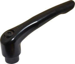 KIPP - 3/8-16, 0.83" Hub Diam, Zinc Die Cast (Steel Components) Tapped Adjustable Clamping Lever - 3.58" OAL, 2.15" High, 0.55" Hole Depth - Benchmark Tooling
