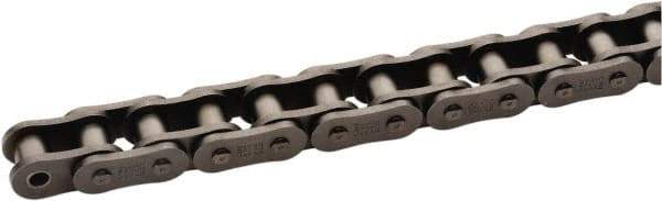 U.S. Tsubaki - 3/4" Pitch, ANSI 60H, Heavy Series Roller Chain - Chain No. 60H, 2,200 Lb. Capacity, 10 Ft. Long, 15/32" Roller Diam, 1/2" Roller Width - Benchmark Tooling