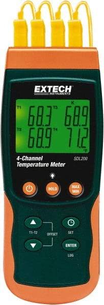 Extech - -58 to 2372°F, Temp Recorder - Benchmark Tooling