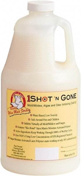 Bare Ground Solutions - Half Gallon of 1 Shot Mold Inhibiting Coating - Moisture activated mold/mildew, algae, fungus prevention coating It has zero VOC's and uses a low concentration of EPA registered chemicals. - Benchmark Tooling