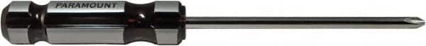 Paramount - #3, 10-11/16" OAL, Standard Phillips Screwdriver - 6" Blade Length, Round Shank, Acetate Handle - Benchmark Tooling