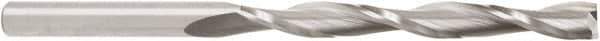 Amana Tool - 3/8" Cutting Diam x 3-1/2" Length of Cut, 2 Flute, Upcut Spiral Router Bit - Uncoated, Right Hand Cut, Solid Carbide, 6" OAL x 3/8" Shank Diam, 20° Helix Angle - Benchmark Tooling