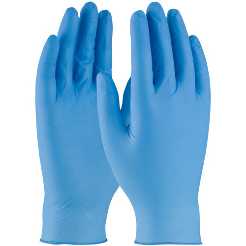 63-331PF/S Disposable Gloves - Ambi-Dex Disposable Nitrile - 4 mil Blue - Premium Grade - Powder Free