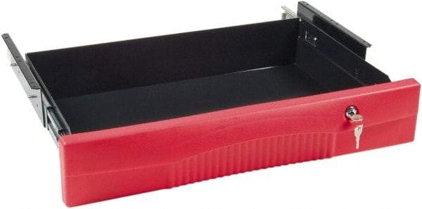 Rubbermaid - 25" Long x 4-5/8" High, Cart Drawer - Use with FG452088, FG454600, FG454610 - Benchmark Tooling