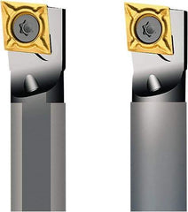 Seco - 10mm Min Bore Diam, 125mm OAL, 8mm Shank Diam, A-SCLC Indexable Boring Bar - 12mm Max Bore Depth, CC.. 0602.. Insert, Screw Holding Method - Benchmark Tooling