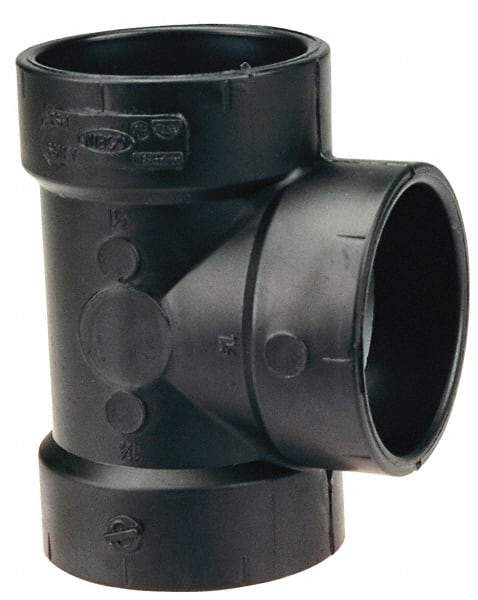 NIBCO - 3 x 3 x 2", ABS Drain, Waste & Vent Pipe Vent Tee - Hub x Hub x Hub - Benchmark Tooling