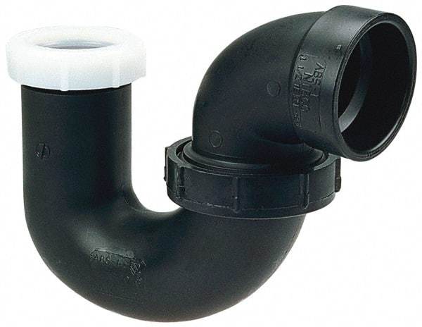 NIBCO - 1-1/4", ABS Drain, Waste & Vent Pipe P Trap with Union - Hub x SJ - Benchmark Tooling
