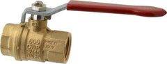 Value Collection - 3/4" Pipe, Full Port, Brass UL Listed Ball Valve - 1 Piece, Inline - One Way Flow, FNPT x FNPT Ends, Lever Handle, 600 WOG, 150 WSP - Benchmark Tooling