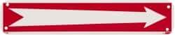 NMC - Right Arrow (Graphic), Rigid Plastic Fire and Exit Sign - 10" Wide x 2" High, Glow-in-the-Dark - Benchmark Tooling