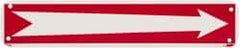 NMC - Right Arrow (Graphic), Rigid Plastic Fire and Exit Sign - 10" Wide x 2" High, Glow-in-the-Dark - Benchmark Tooling